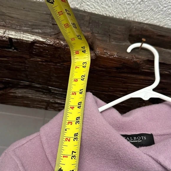 Talbots Lilac 80% Wool-Blend Coat - Size 4 - Picture 9 of 9